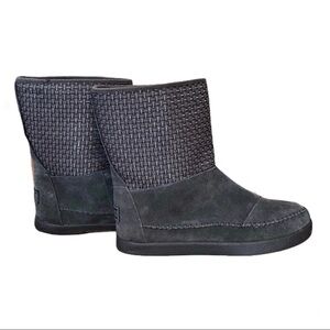 🌈 6/$60, BOBS, Suede, Grey, Winter Boot, Size 8